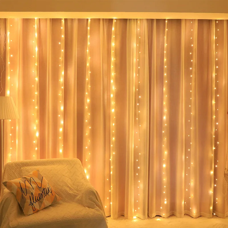 Curtain Remote Control String Lights