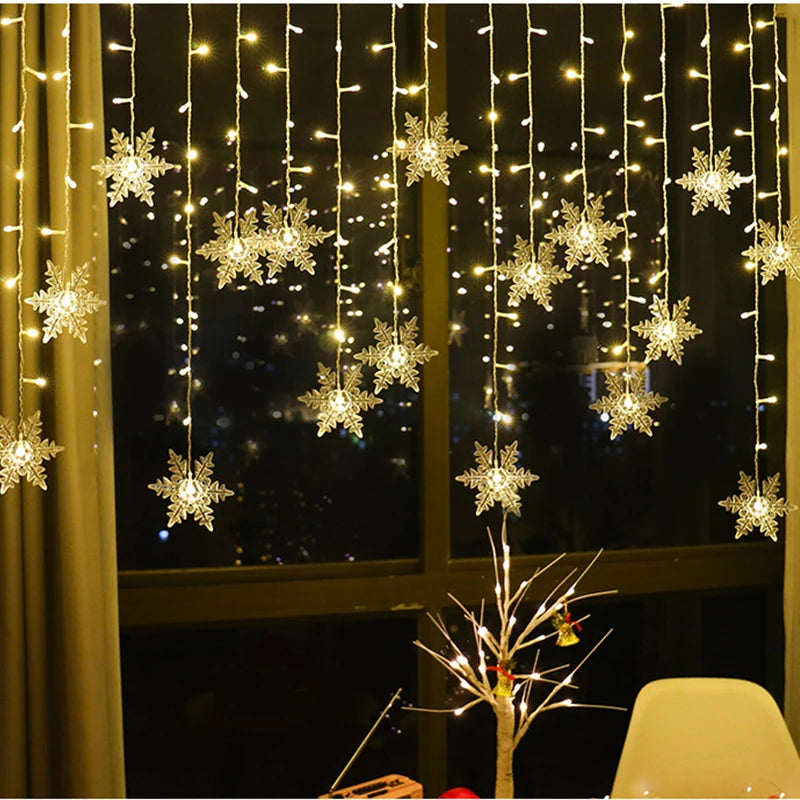 Christmas Snowflakes String Lights