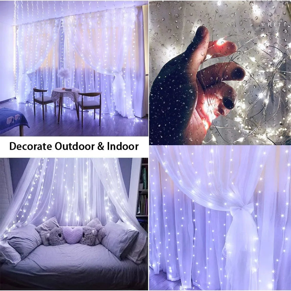Christmas Fairy String Curtain Lights