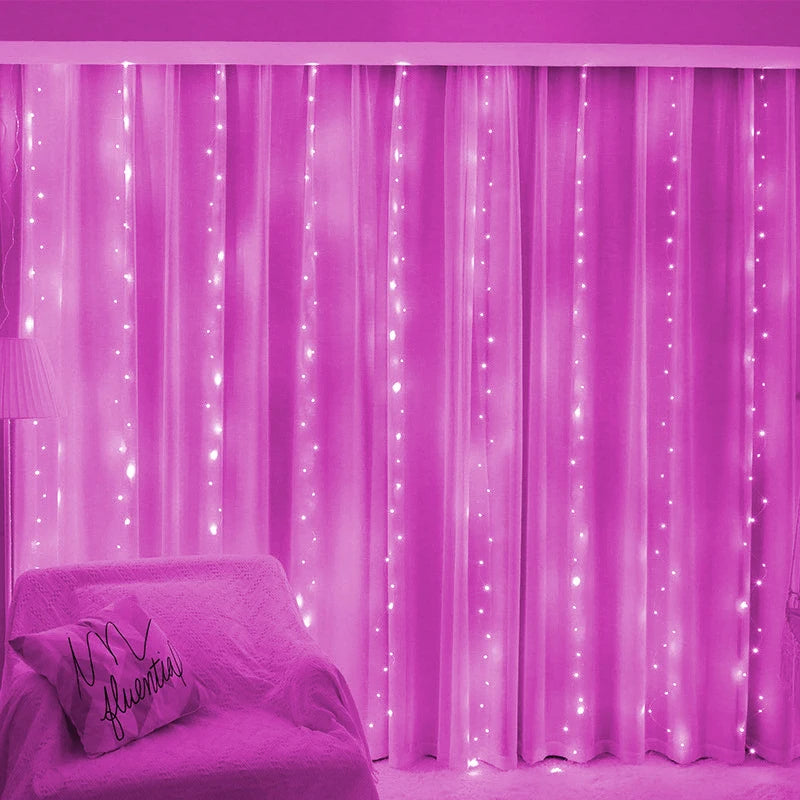 Curtain Remote Control String Lights