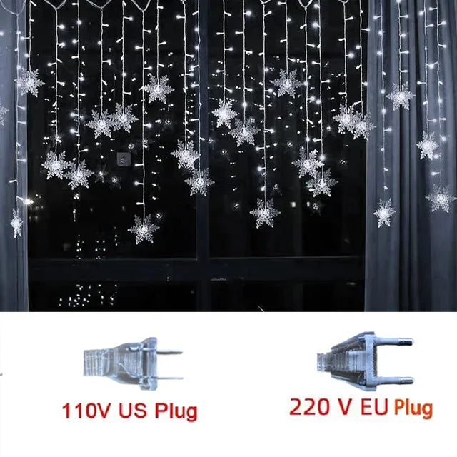 Christmas Snowflakes String Lights