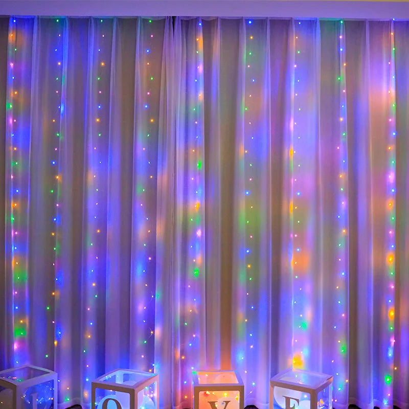 Curtain Remote Control String Lights