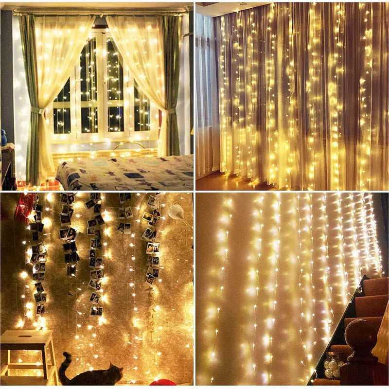 Curtain Remote Control String Lights