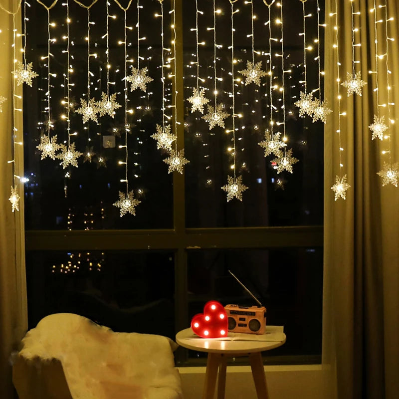 Christmas Snowflakes String Lights