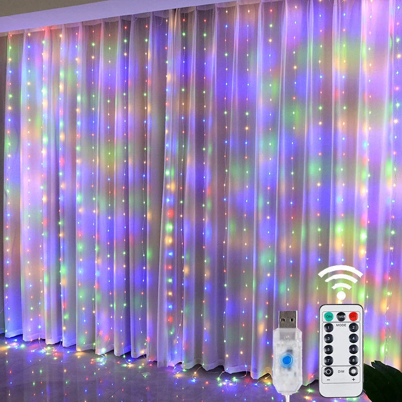 Christmas Fairy String Curtain Lights