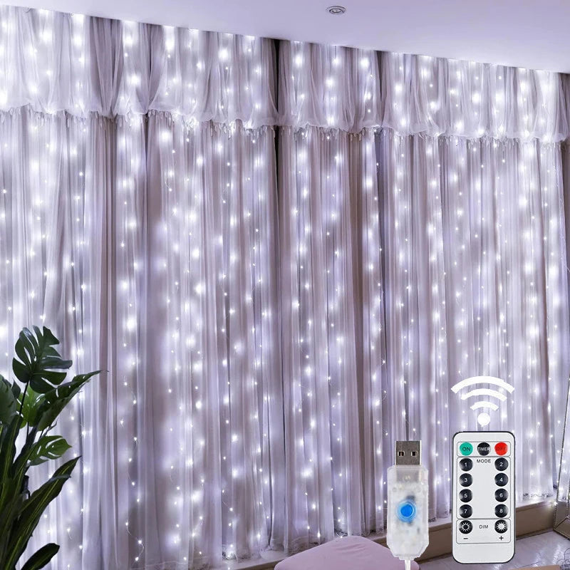 Christmas Fairy String Curtain Lights
