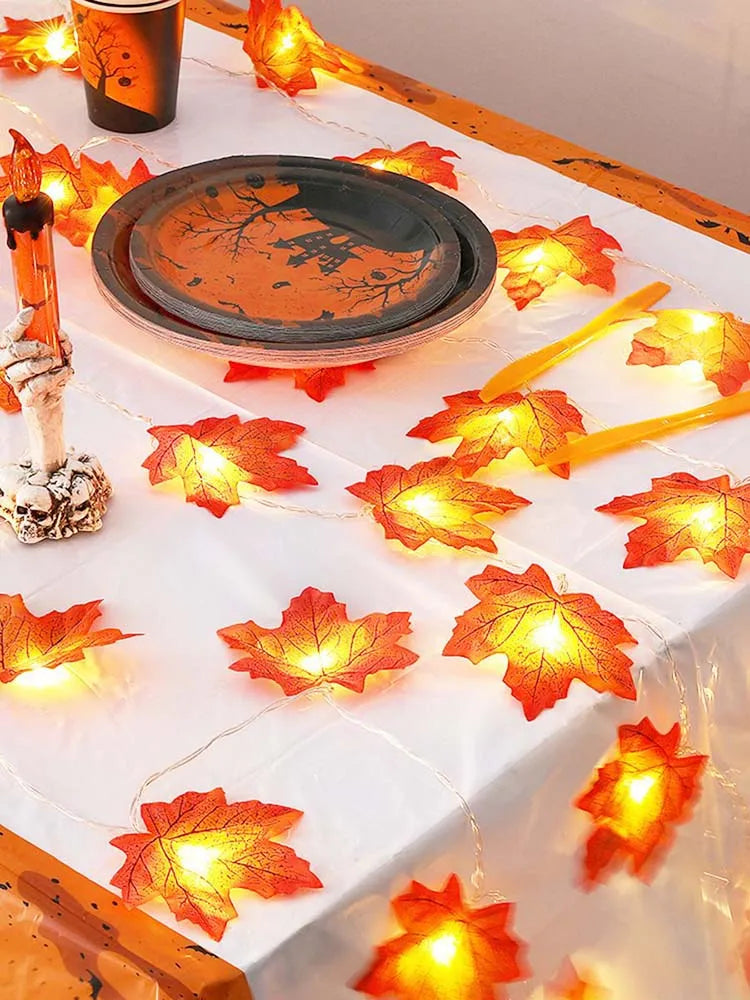 Maple Leaf String Lights