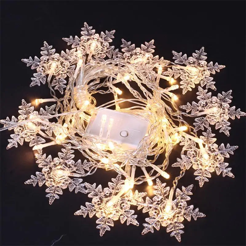 Christmas Snowflakes String Lights