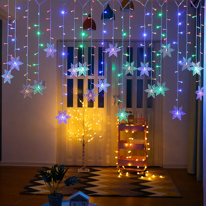 Christmas Snowflakes String Lights